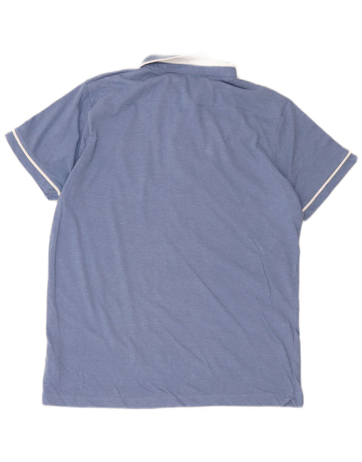 French Connection Polo para hombre de algodón azul grande