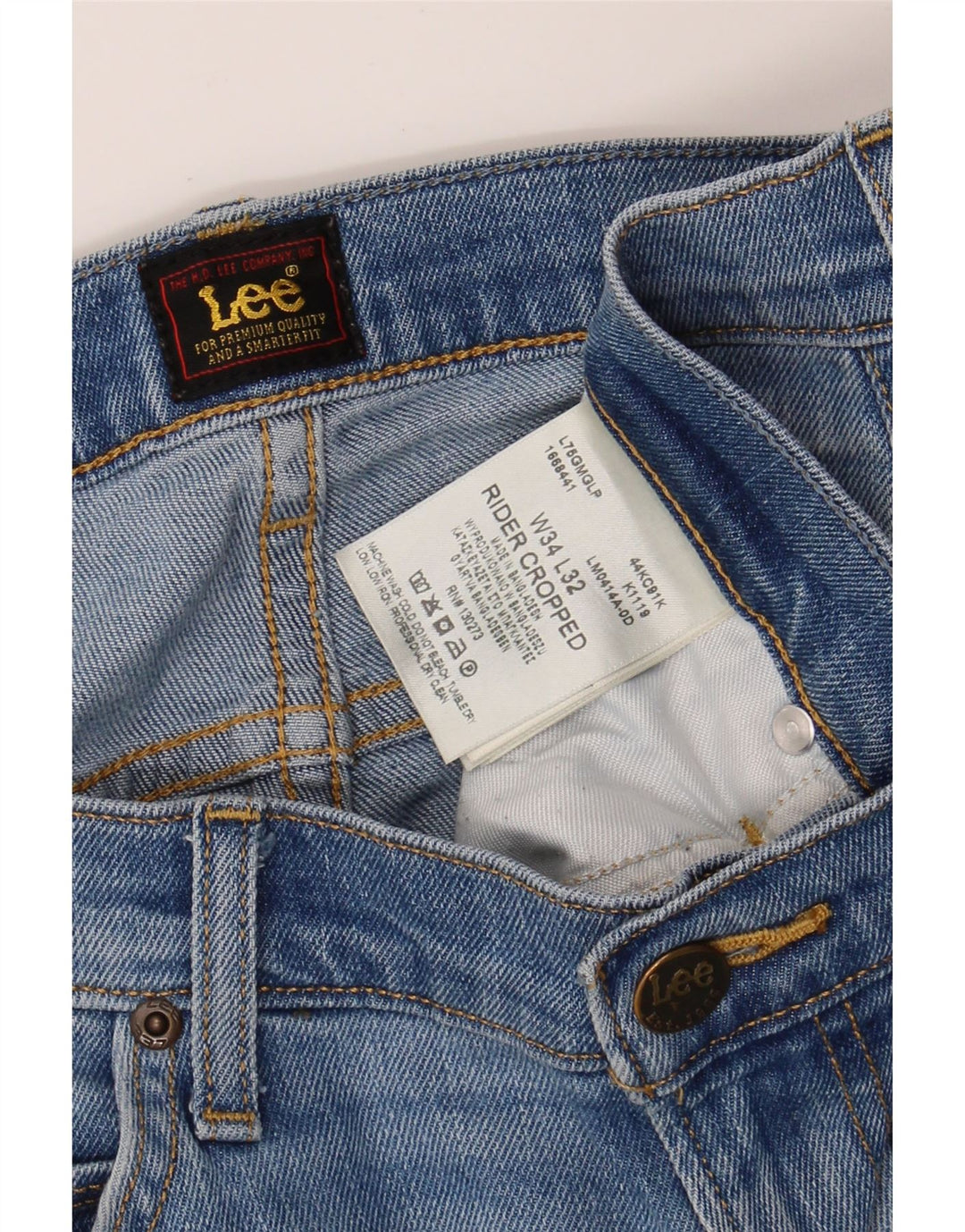 LEE Womens Rider Slim Jeans W34 L28 Blue Cotton Vintage Lee and Second-Hand Lee from Messina Hembry 