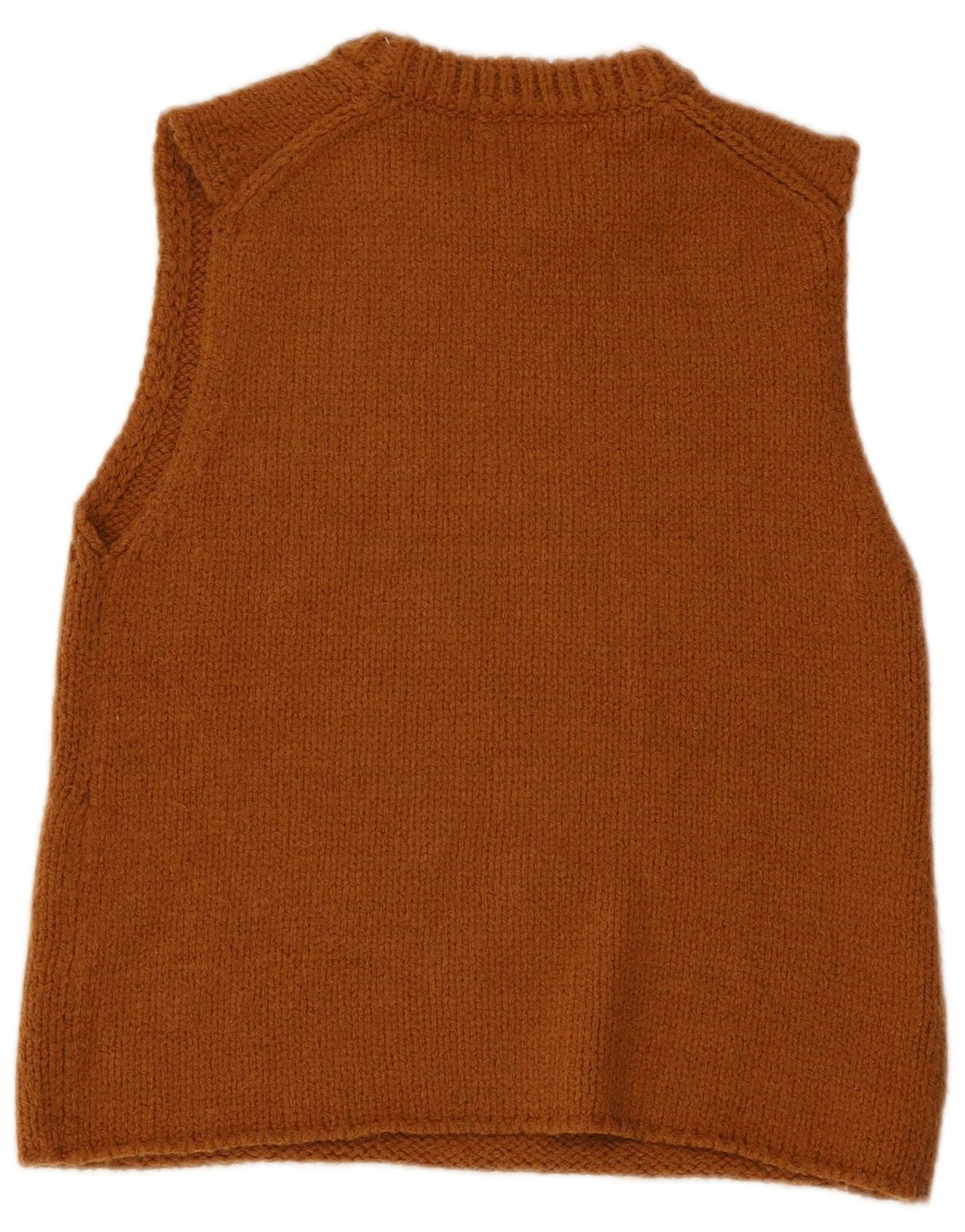 Zara Mujer Chaleco Tank Top UK 40 Acrílico Marrón Medio