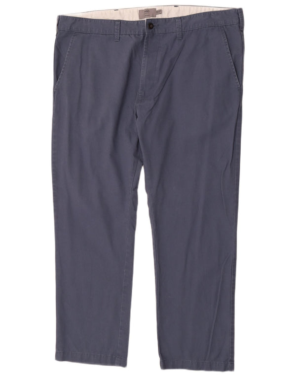 Marks & Spencer Pantalón chino recto para hombre W40 L29 Algodón azul