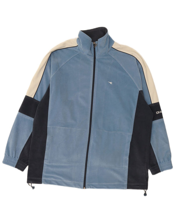 Diadora Chándal completo de terciopelo para hombre ES 44 XL Poliéster color azul