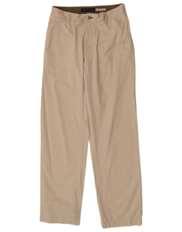 Tommy Hilfiger Pantalón chino cónico para hombre W29 L32 Algodón beige