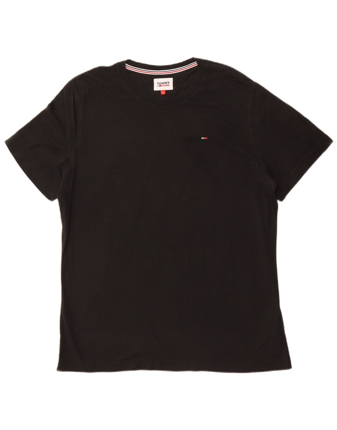 TOMMY HILFIGER Camiseta Hombre Top XL Algodón Negro