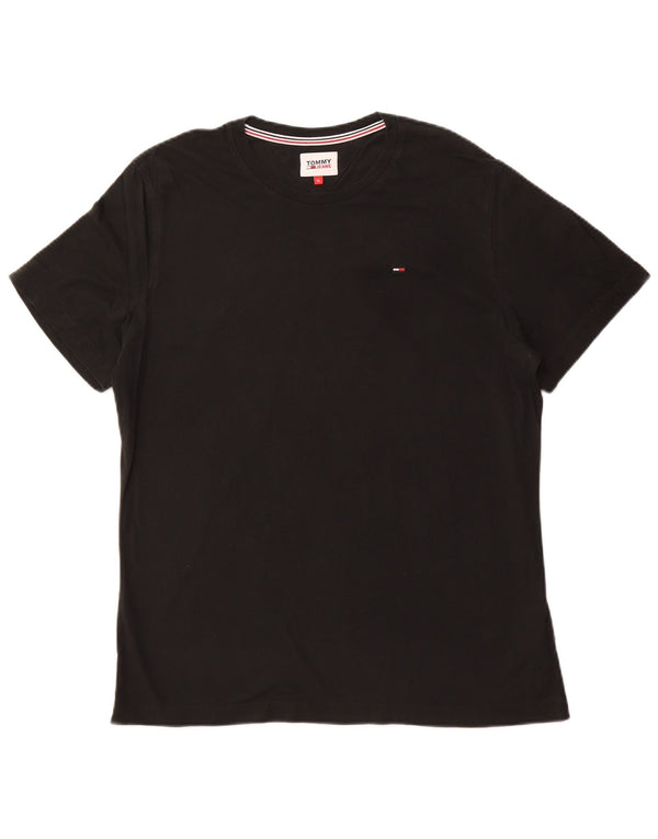 TOMMY HILFIGER Camiseta Hombre Top XL Algodón Negro
