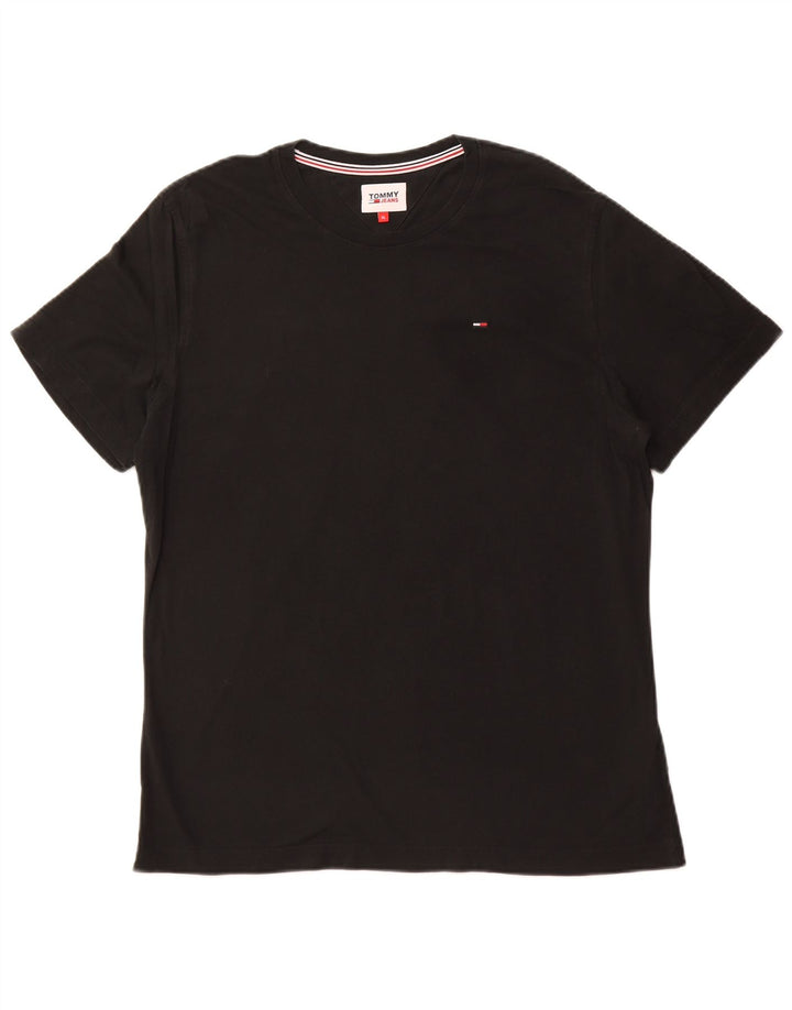 TOMMY HILFIGER Camiseta Hombre Top XL Algodón Negro