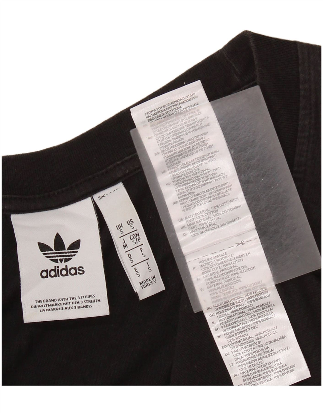 ADIDAS Hombre Graphic Vest Top Pequeño Algodón Negro