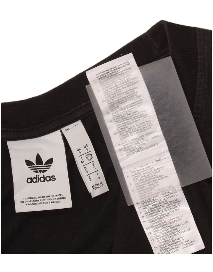ADIDAS Hombre Graphic Vest Top Pequeño Algodón Negro