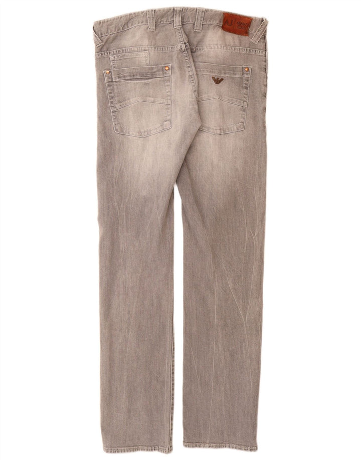 ARMANI Vaqueros ajustados para hombre W32 L33 Algodón gris