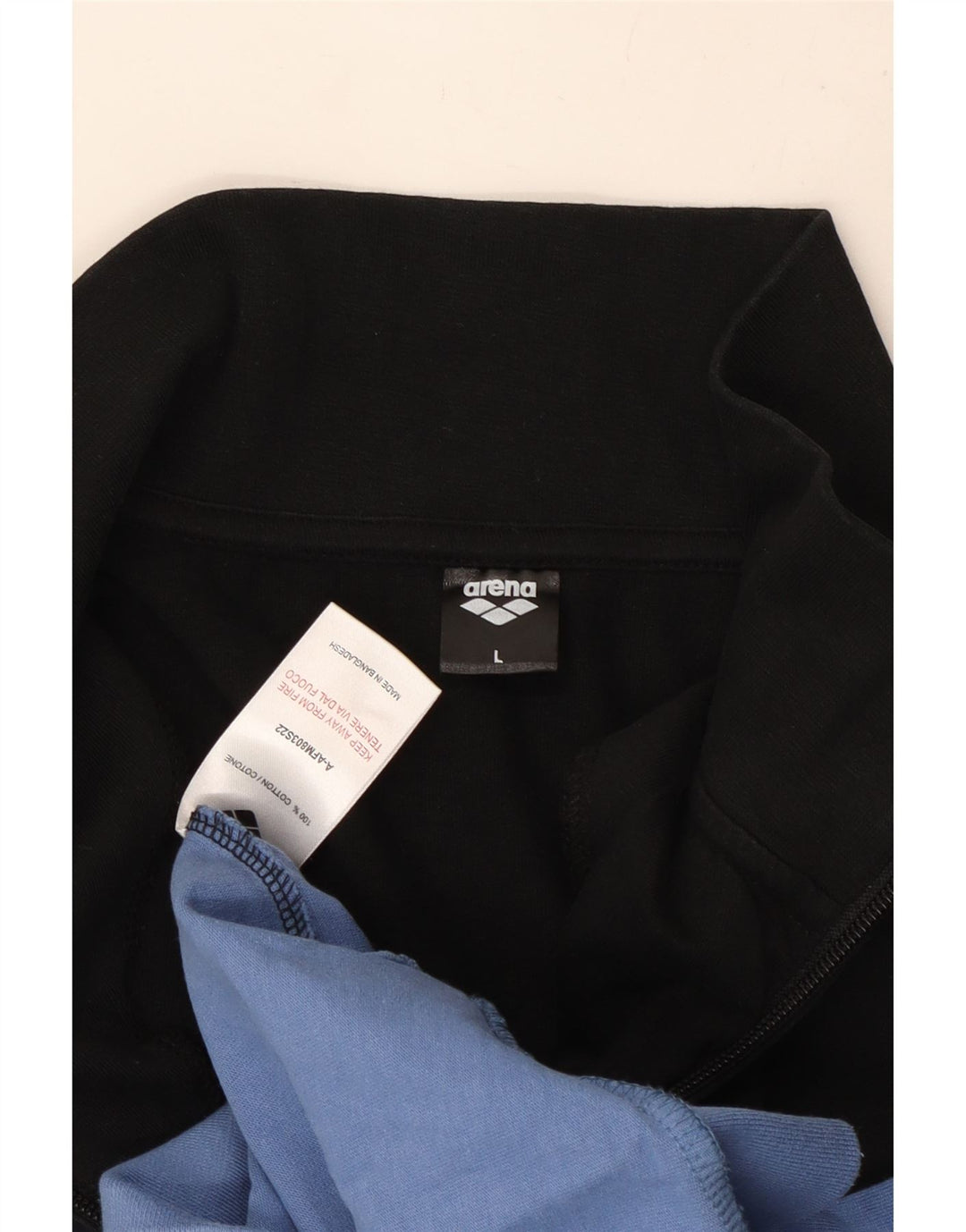 Arena Hombre Chándal Top Chaqueta Grande Azul Colorblock Algodón