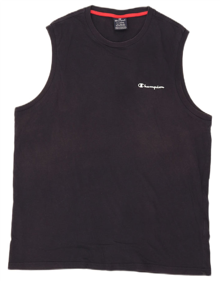 Champion Hombre Chaleco Top XL Azul Marino