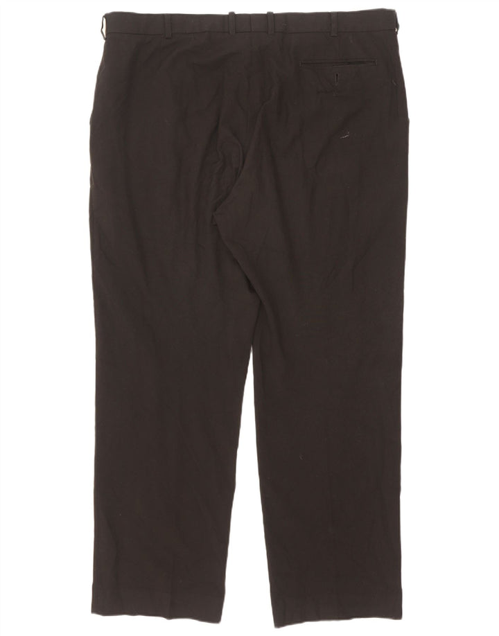 Marks & Spencer Pantalones de traje rectos a medida para hombre W40 L31 Negro