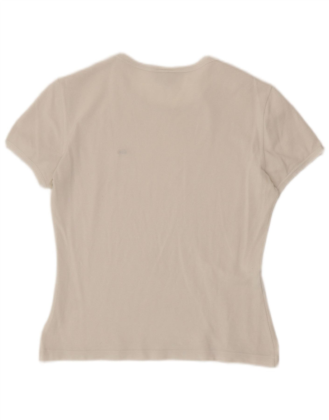 LACOSTE Camiseta Mujer Top Talla 42 Grande Blanco