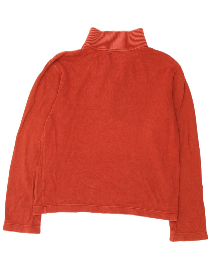 Gap Hombre Sudadera Con Cremallera Y Cuello Jersey De Algodón Rojo Medio