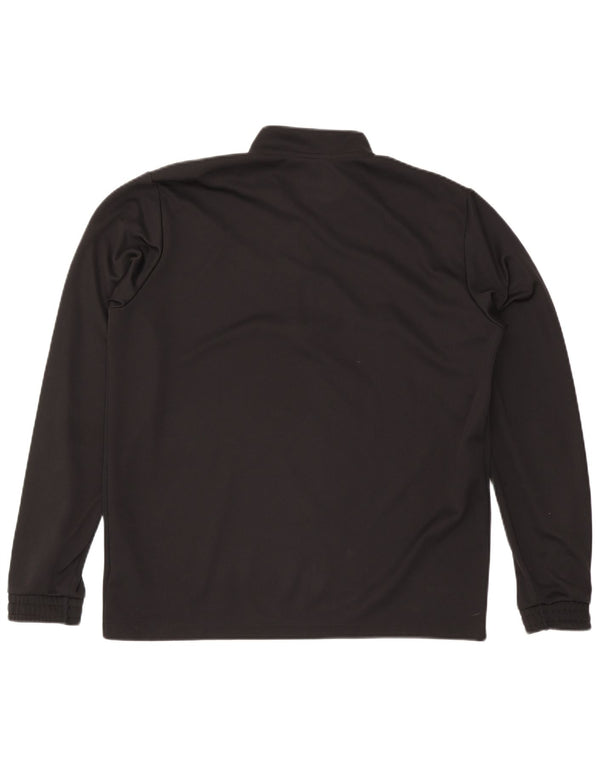 Adidas Hombre Aeroready Zip Neck Jersey Chándal Top XL Poliéster Negro