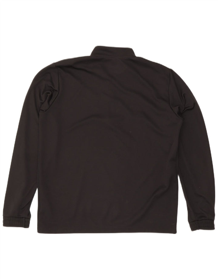 Adidas Hombre Aeroready Zip Neck Jersey Chándal Top XL Poliéster Negro