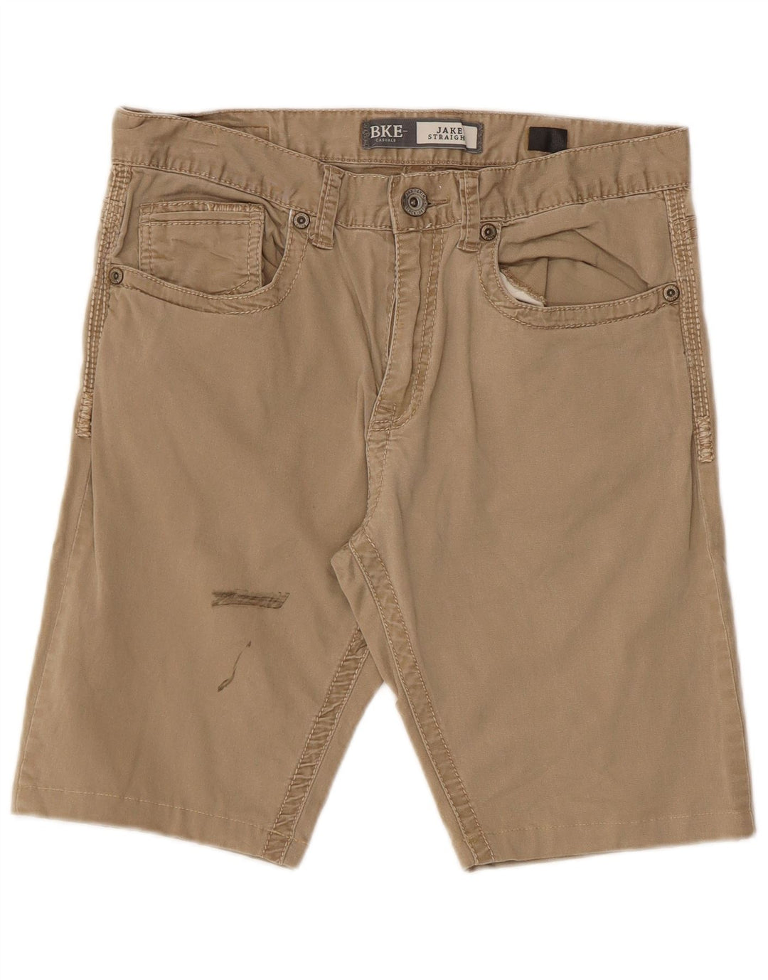 BKE Jake Pantalones cortos casuales para hombre W32 Algodón beige medio