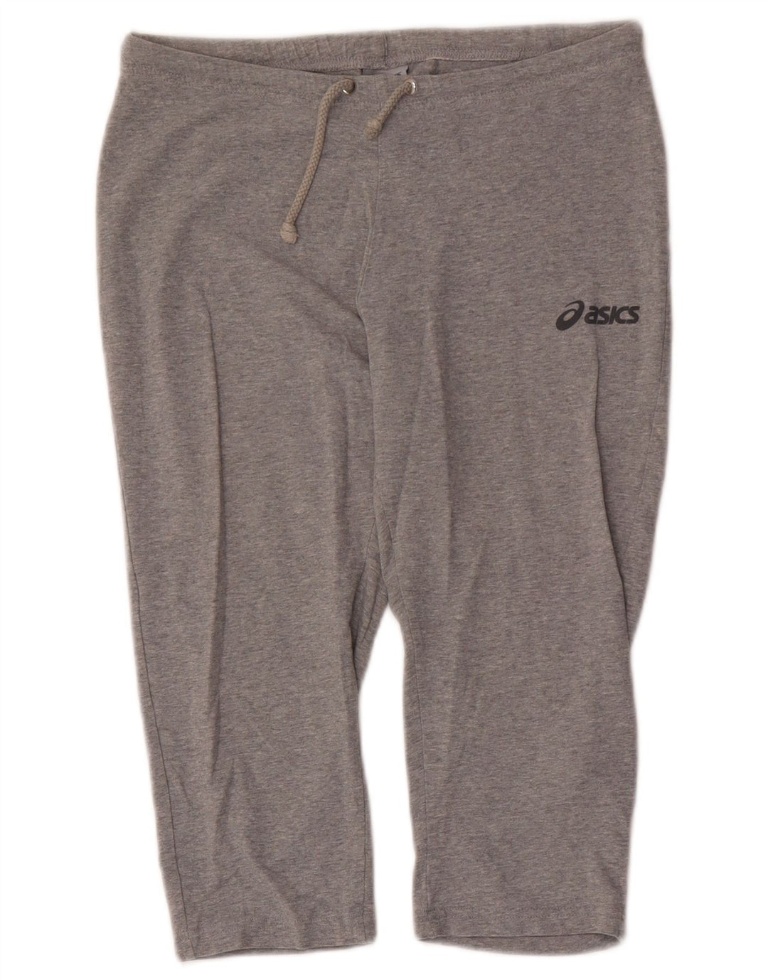 ASICS Pantalones de chándal capri para mujer UK 12 Algodón moteado gris medio