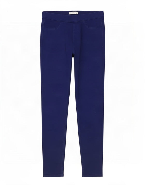 Marks & Spencer Pantalones Casuales para Mujer UK 14 Large W32 L27 Azul Marino