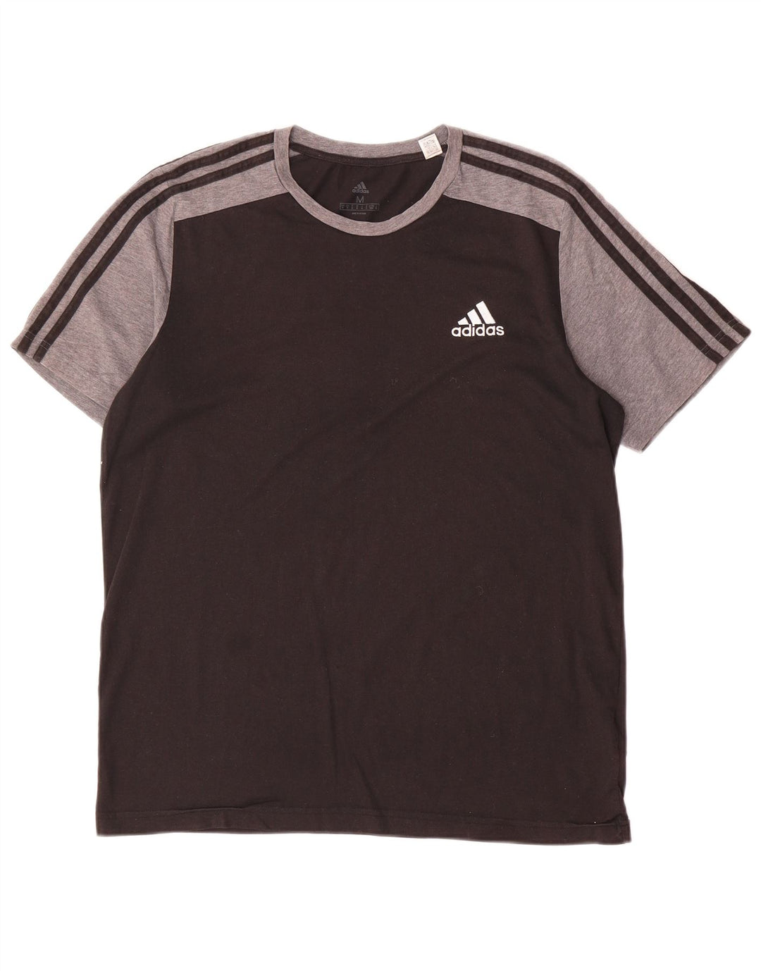 Adidas Hombre Camiseta Top Medium Negro Colorblock Poliéster