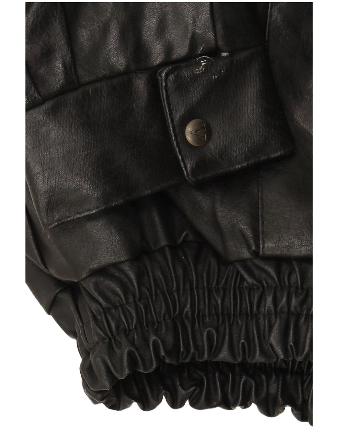 VINTAGE Chaqueta de cuero para hombre Reino Unido 42 XL Negro