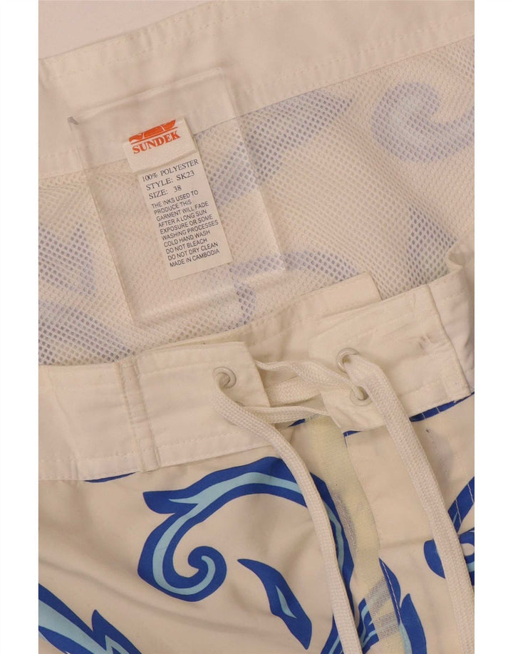 Sundek Bañador Hombre XL Blanco Floral Poliéster