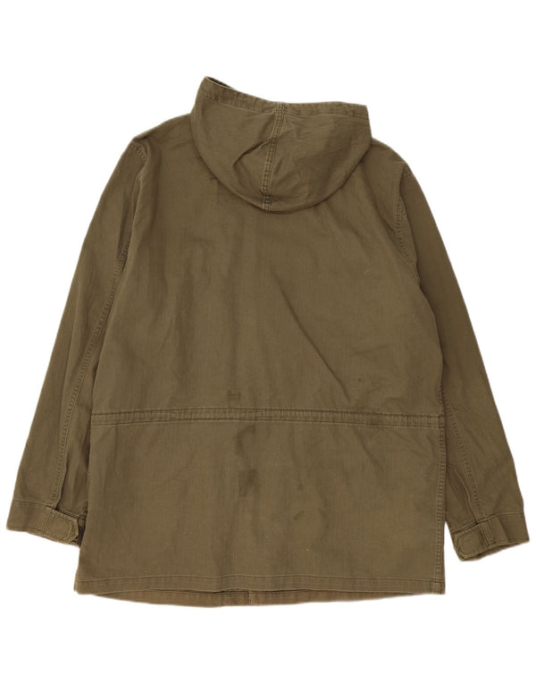 Levi's Chaqueta utilitaria con capucha para hombre UK 42 XL Algodón caqui