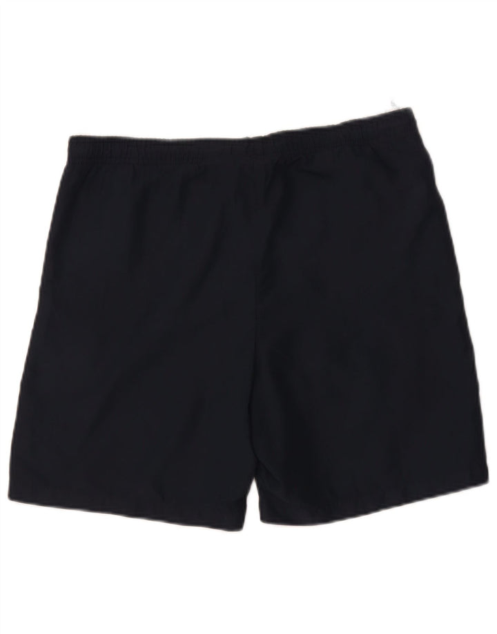 Pantalones Cortos Deportivos Lotto Hombre Medium Azul Marino Rayas Poliamida