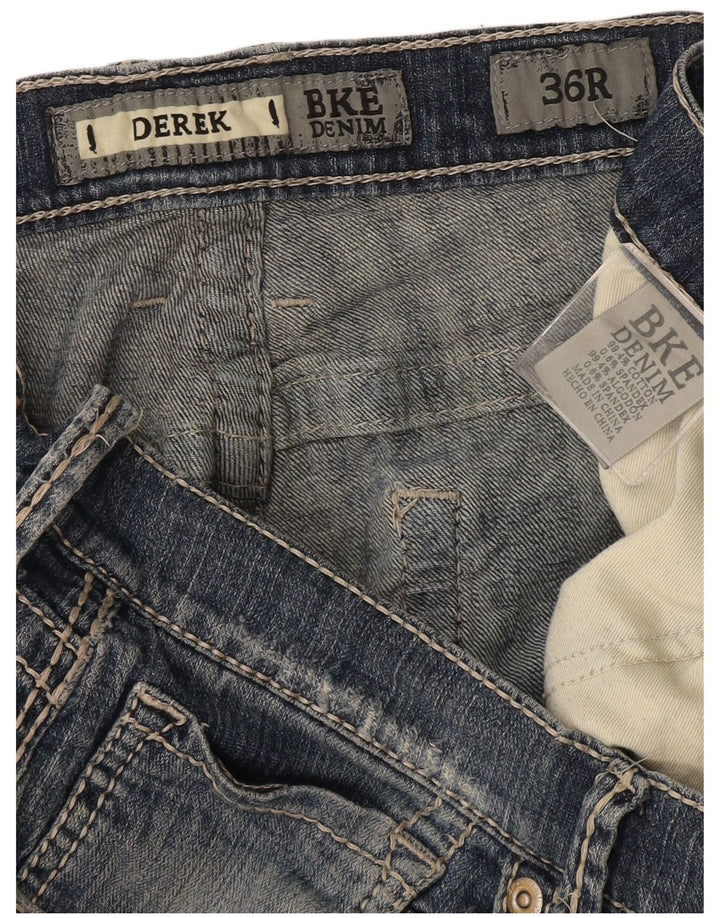 BKE Vaqueros Derek Bootcut para hombre W36 L31 Algodón azul marino