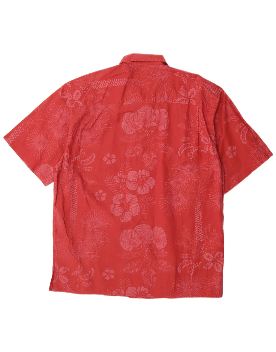 Wrangler Camisa Manga Corta Hombre XL Algodón Floral Rojo