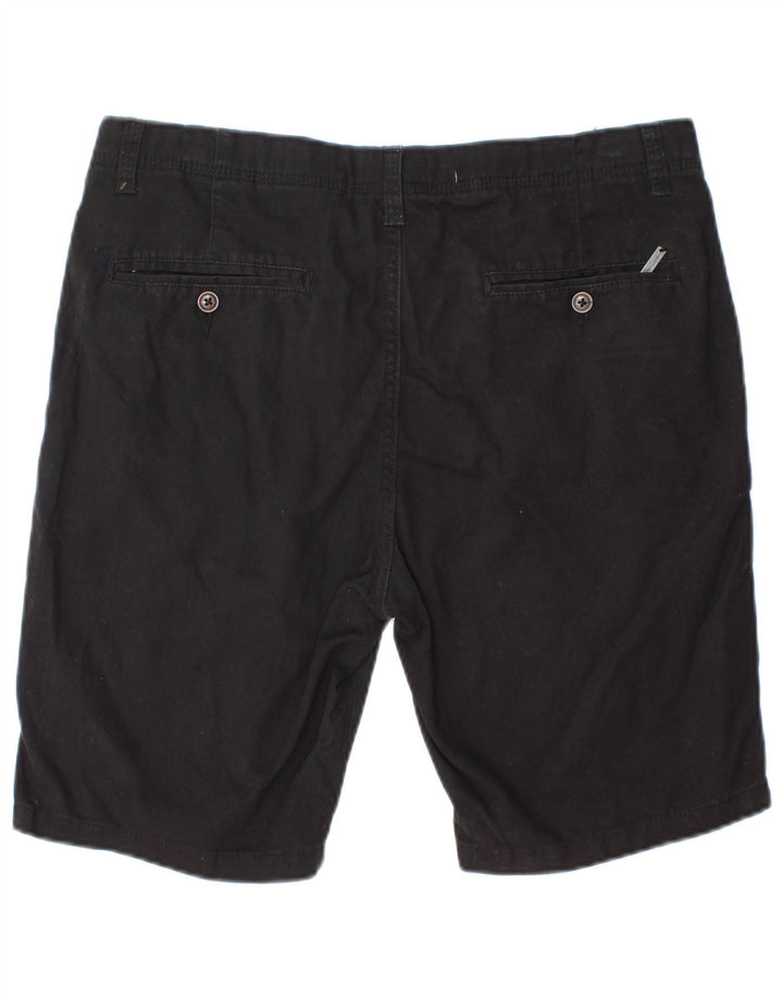 Pierre Cardin Pantalones cortos chinos de corte regular para hombre Mediano W32 Algodón negro