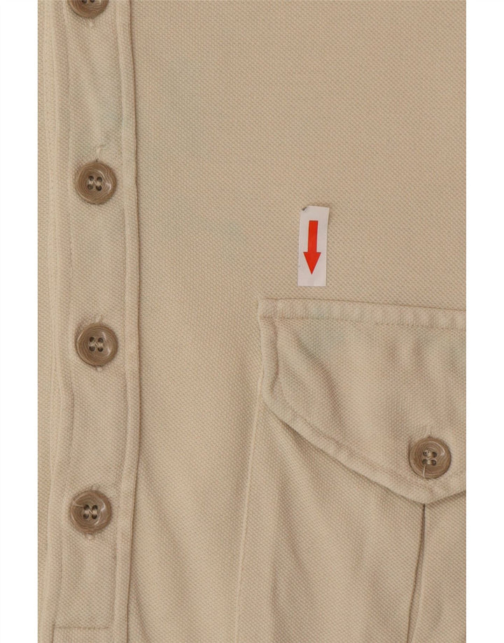 Armani Jeans Polo Hombre Mediano Blanco Roto