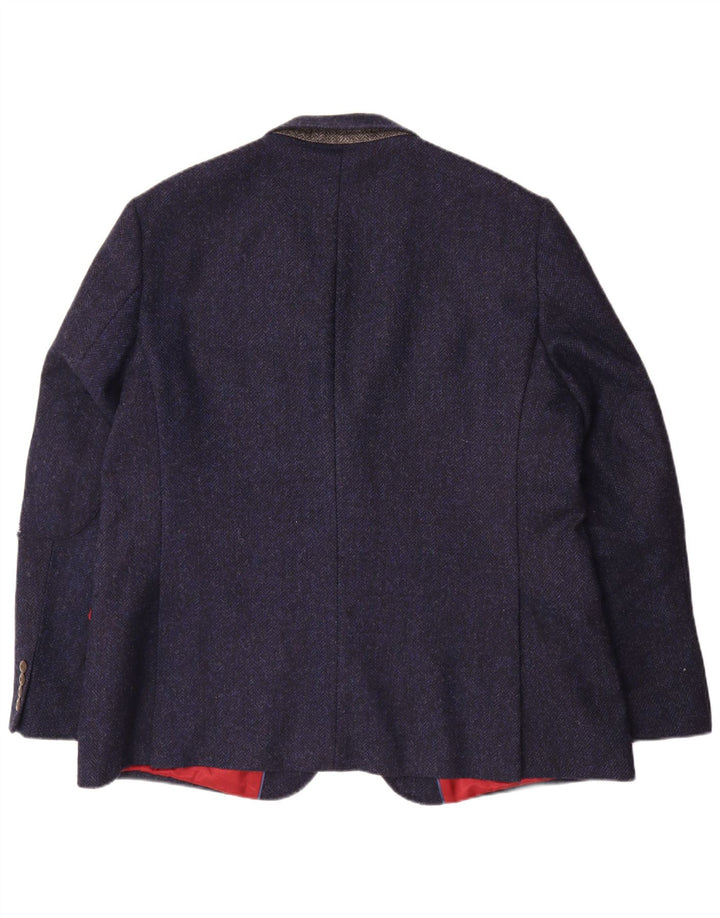Marks & Spencer Chaqueta tipo blazer de 2 botones para hombre UK 48 2XL Lana azul marino