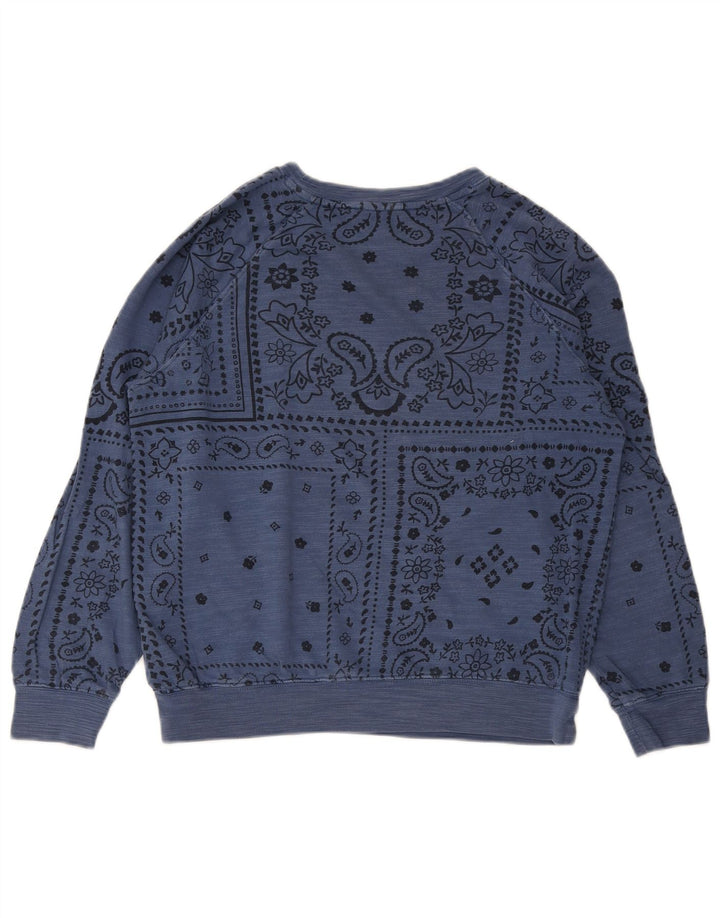 Marks & Spencer - Sudadera extragrande para mujer, talla 40, talla pequeña, color azul Paisley