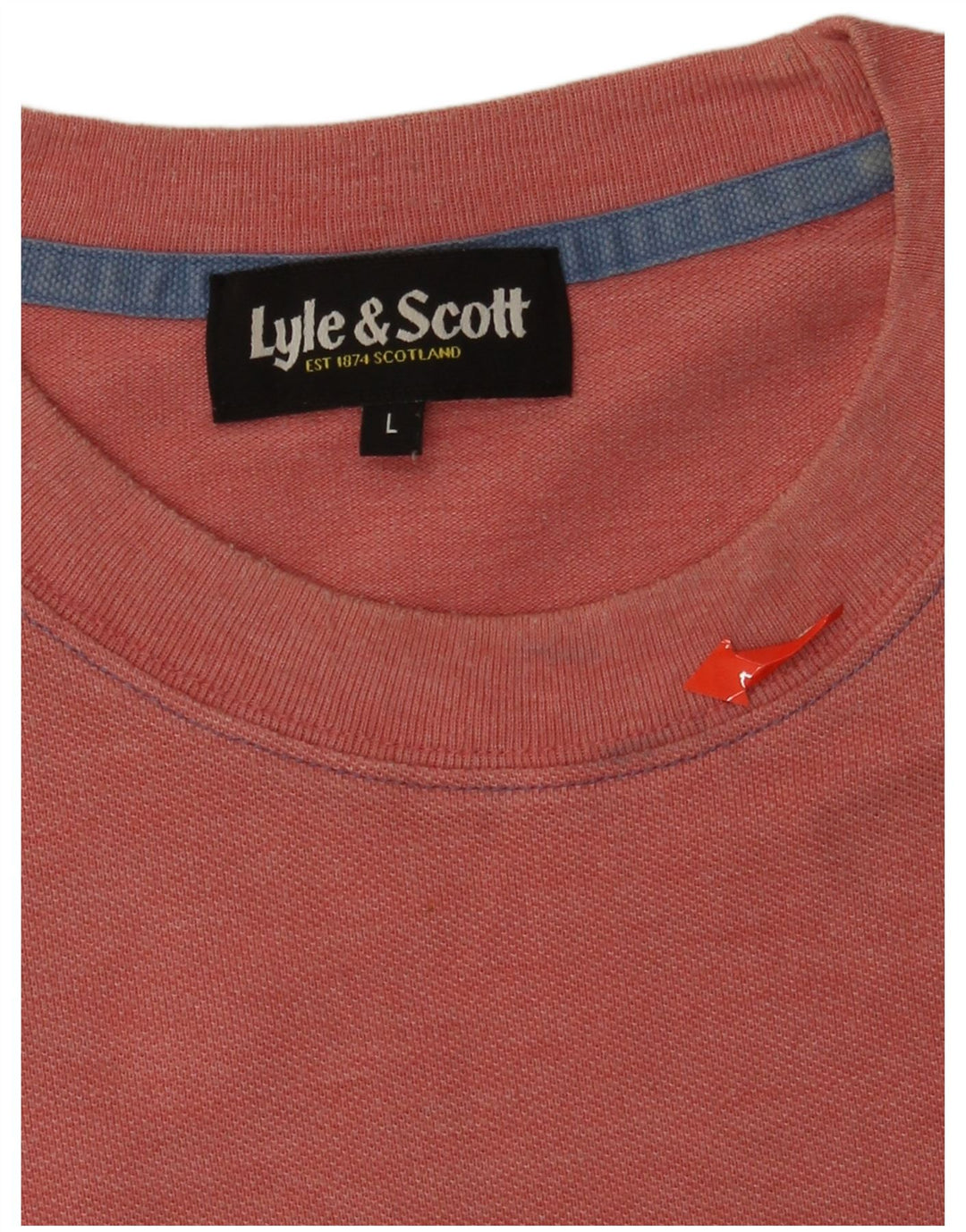 Lyle & Scott - Camiseta para hombre, talla grande, color naranja