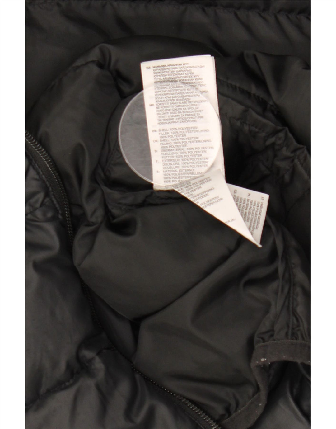 ADIDAS Chaqueta acolchada con capucha para niño 9-10 años Negro Poliéster