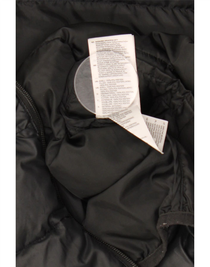 ADIDAS Chaqueta acolchada con capucha para niño 9-10 años Negro Poliéster