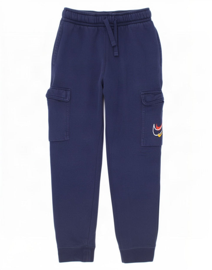 Nike - Pantalones de chándal cargo para niños, 10-11 años, talla mediana, azul marino