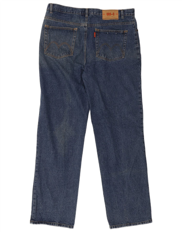 Vaqueros rectos vintage para hombre W38 L33 Algodón azul