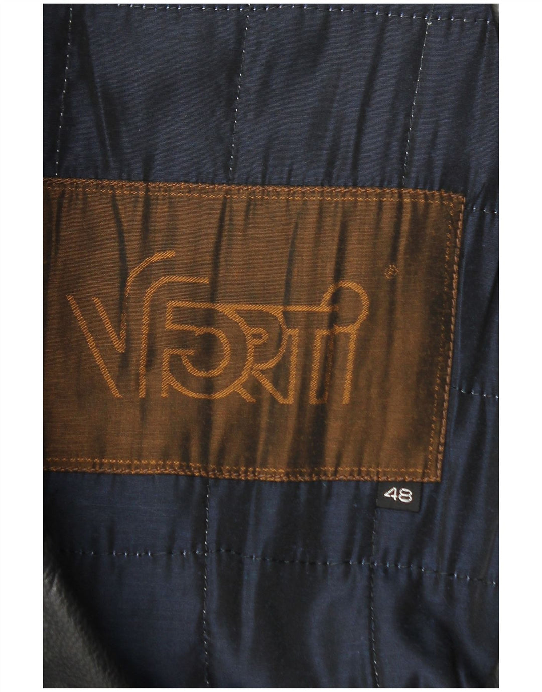 Vittorio Forti Abrigo de cuero para hombre IT 48 Medium Black