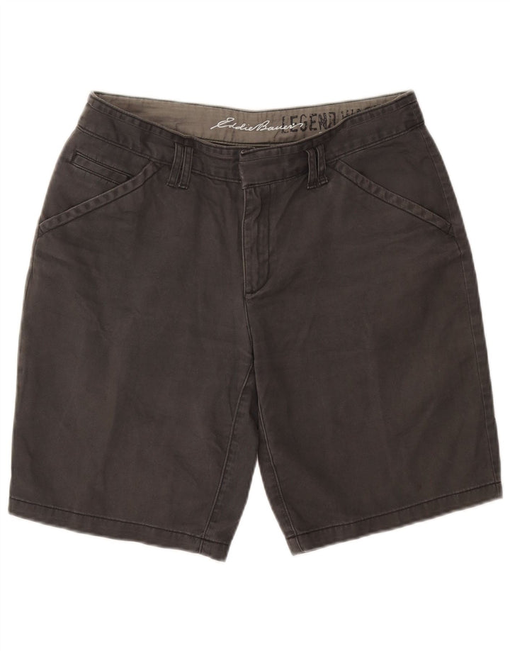Eddie Bauer Pantalones cortos chinos para mujer US 8 Mediano W30 Algodón gris