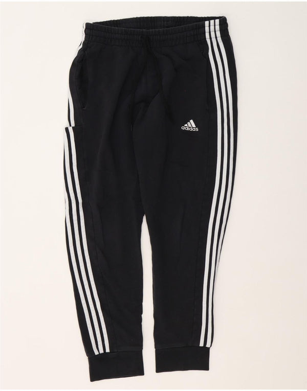 Adidas Hombre Pantalones De Chándal Joggers Grande Negro Algodón