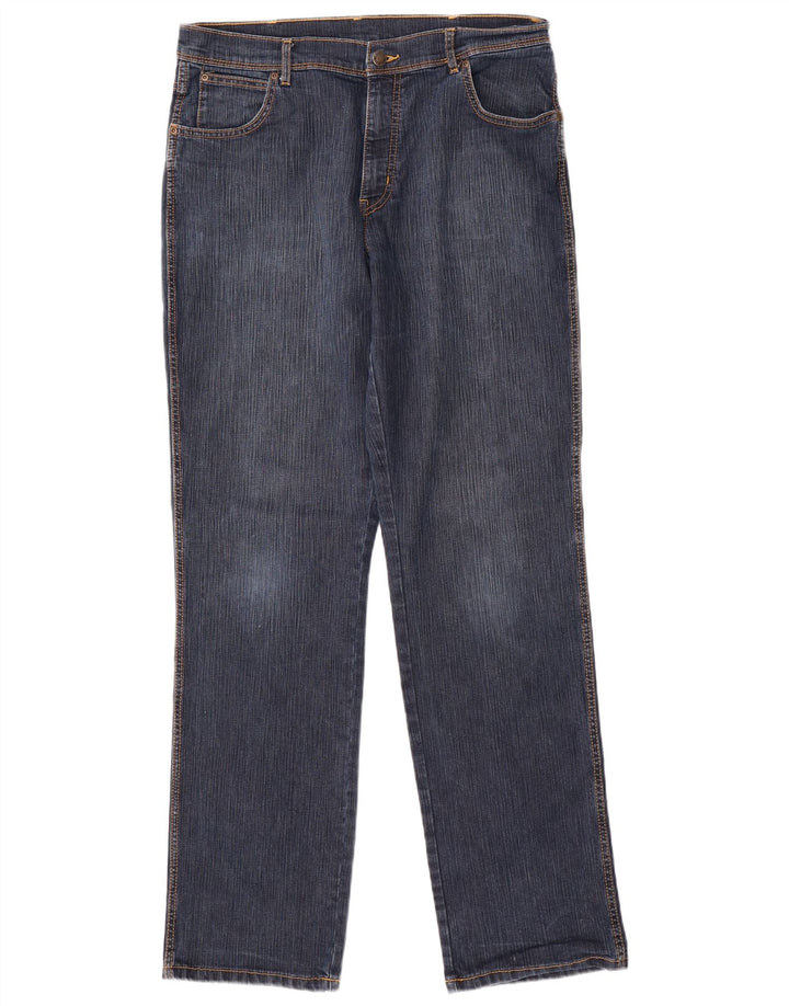 Wrangler Vaqueros rectos de corte regular para hombre W36 L34 Algodón azul