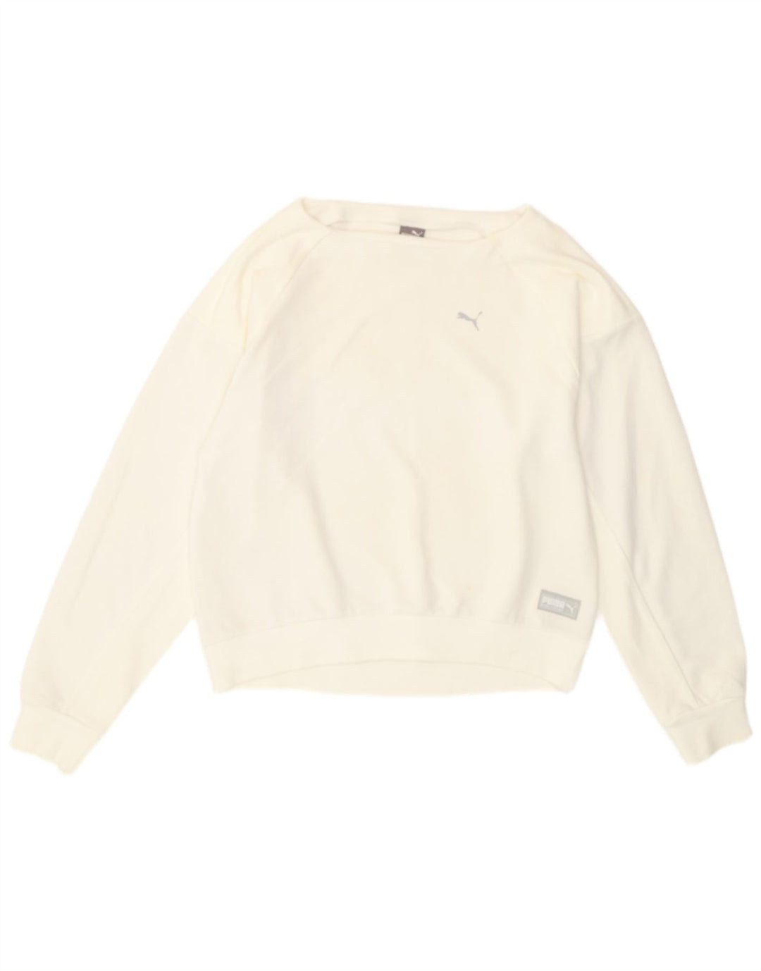 Puma - Sudadera holgada para mujer, talla 10, color blanco