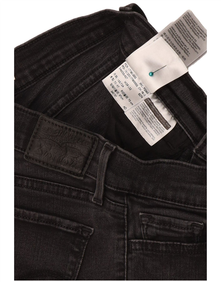 LEVI'S Vaqueros súper ajustados 710 para mujer W28 L32 Algodón gris