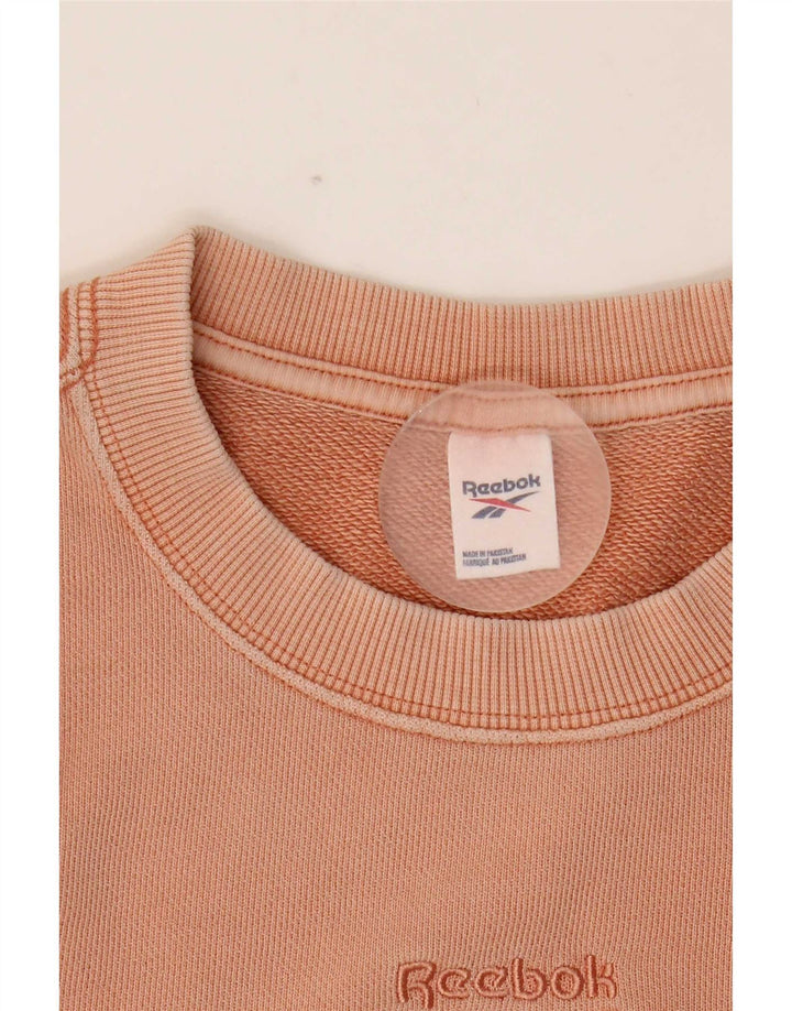 Reebok Hombre Sudadera Jumper Small Rosa Algodón