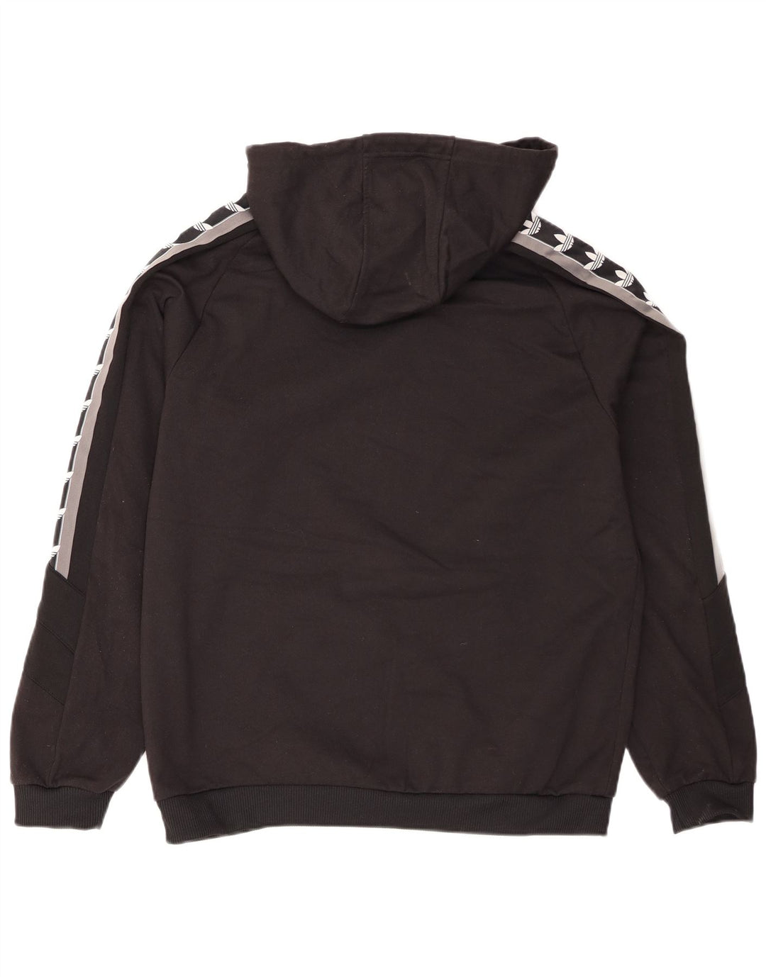Adidas Hombre Sudadera Con Capucha Gráfica Jersey Mediano Negro Colorblock Poliéster