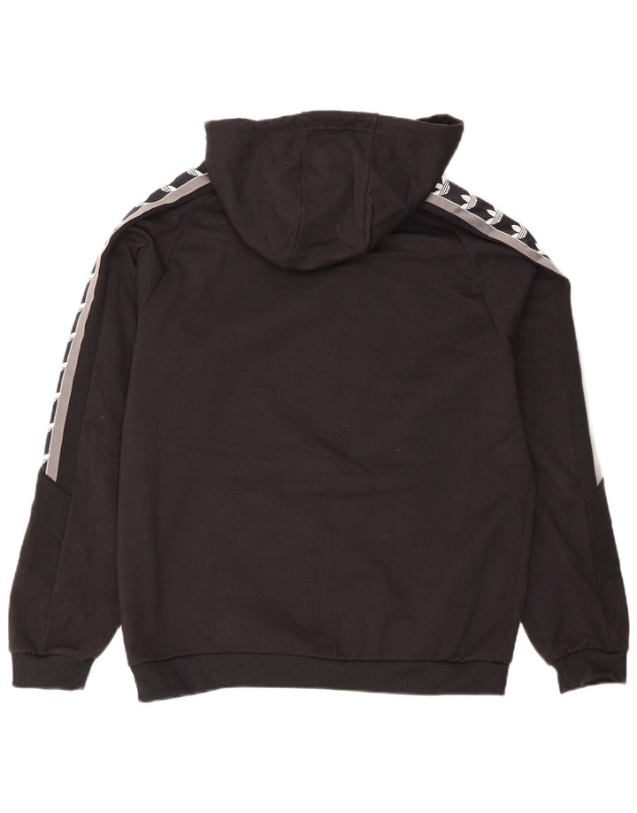 Adidas Hombre Sudadera Con Capucha Gráfica Jersey Mediano Negro Colorblock Poliéster