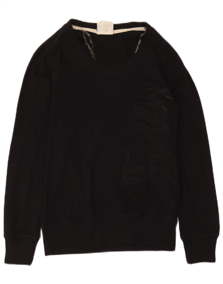 Freddy - Sudadera gráfica para mujer, talla 40, talla mediana, algodón negro