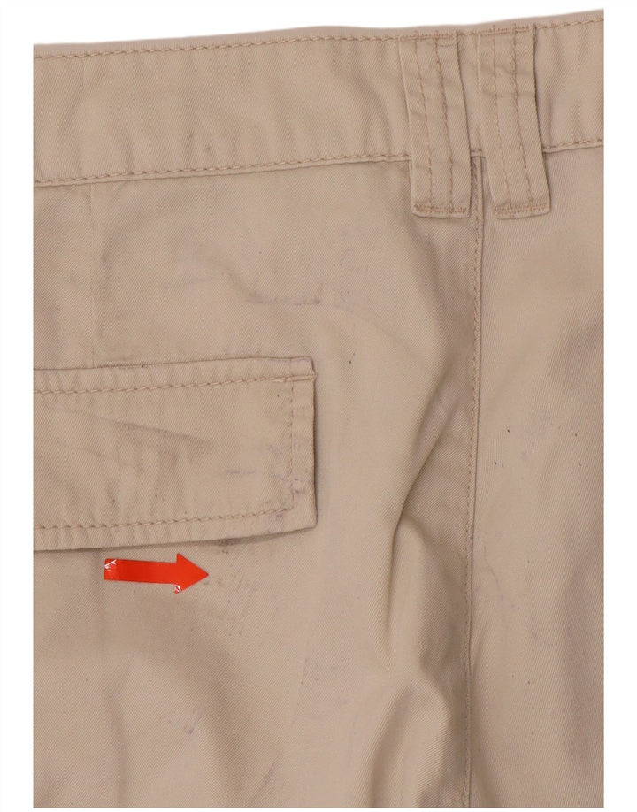 ESPRIT Pantalones cortos rectos para mujer UK 16 Large W34 L26 Algodón beige