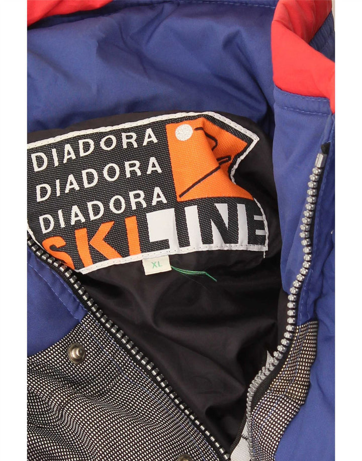 Diadora Mono De Esquí Gráfico Hombre XL Azul Colorblock